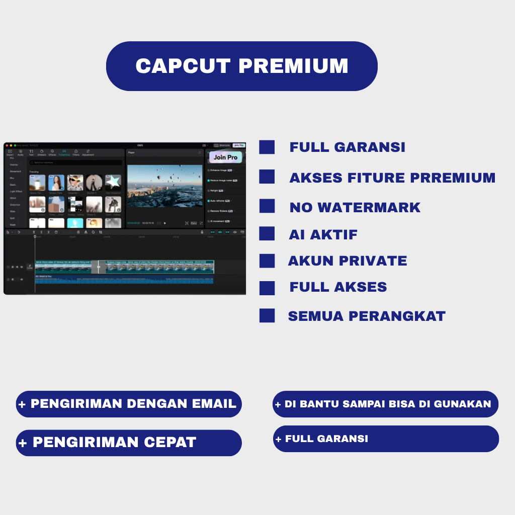 CAPCUT PRO 1 BULAN